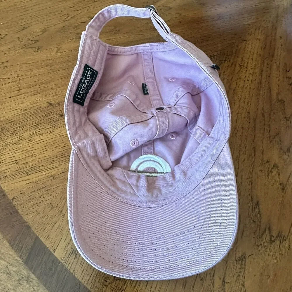 Greater Goods‎ Coffee Baseball Cap Austin TX Dusty Pink Cotton Hat Embroidered - Picture 7 of 12